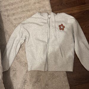 Cute fun zip up hoodie!